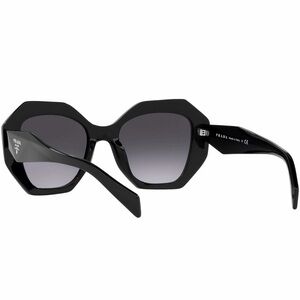 Prada Black Hexagonal Sunglasses